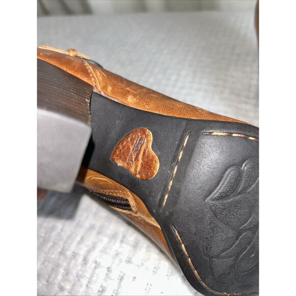 Born-Shoes Womens 8.5 Vivi Heel Boot Zip Buckle Leather Ankle Booties - Picture 6 of 11